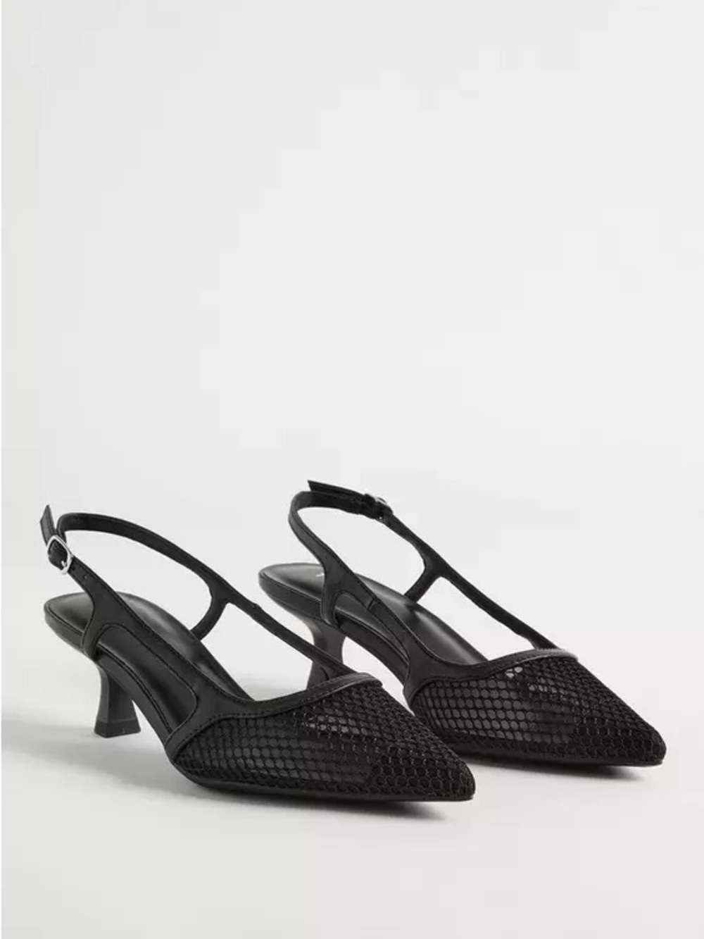 Torrid Fishnet Slingback Kitten Heel - 10